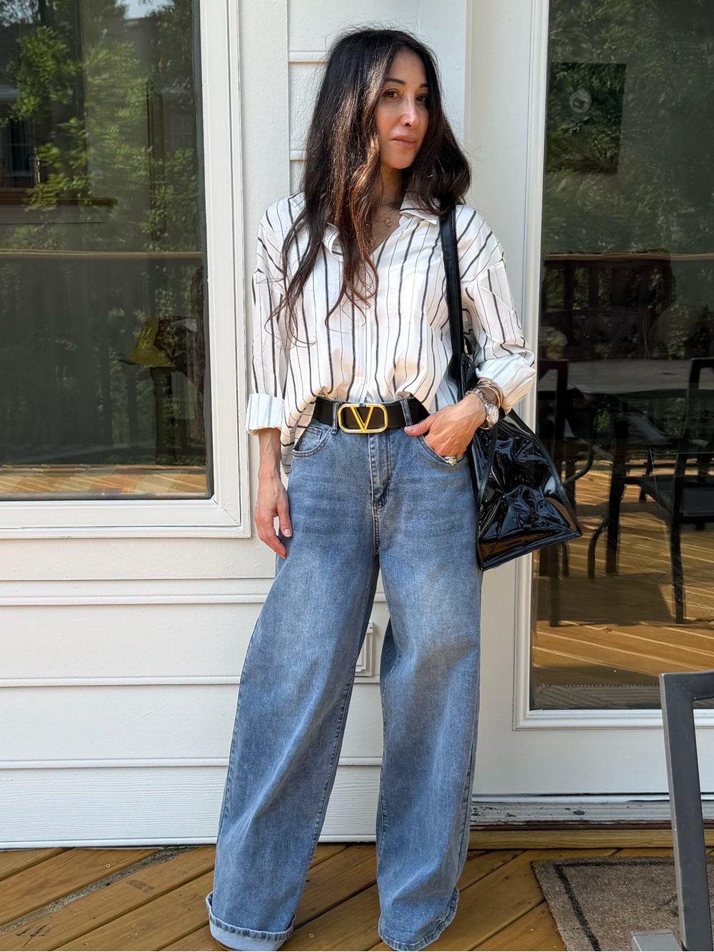 Striped Button-Down Shirt - Picture 3 of 5